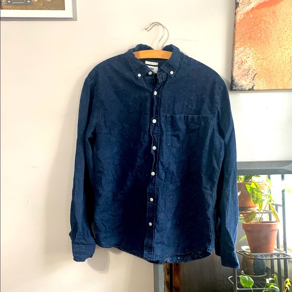 Navy Buttondown